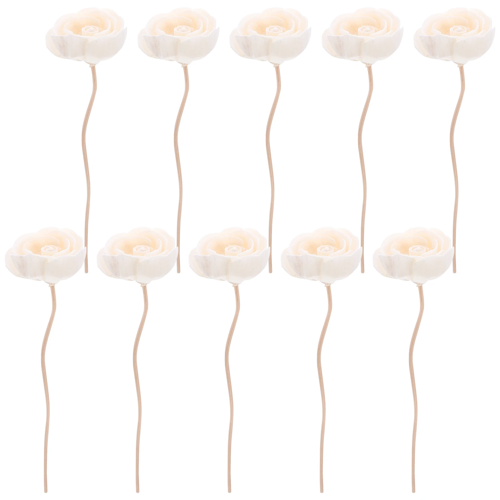 10pcs Aromatherapy Rattan Sticks Flower Design Oil Fragrance Home Decor Bedroom Kitchen Oil Diffusers