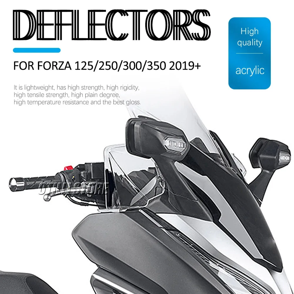 

2019 2020 2021 2022 Motorcycle Windshield Wind Deflector WindScreen HandShield Handguard FOR HONDA FORZA Forza 125 250 300 350