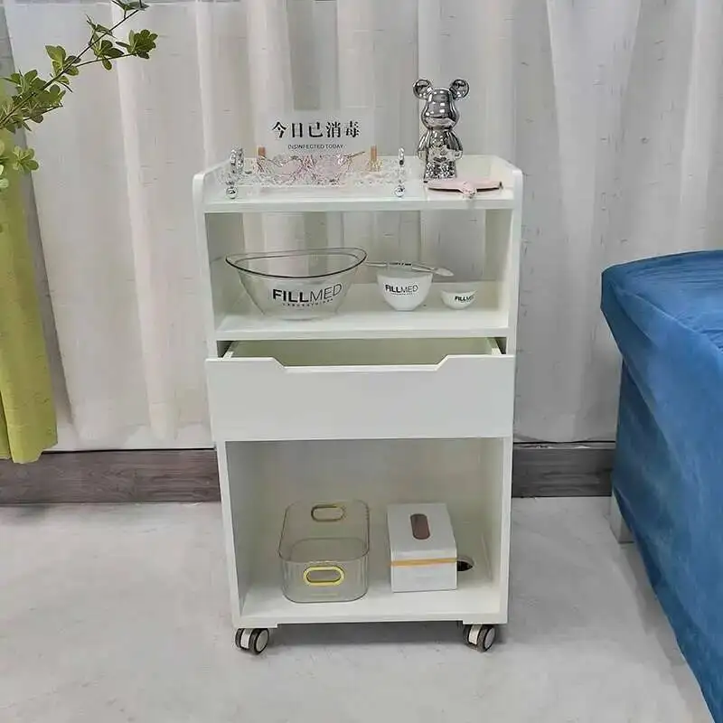 

Storage Aesthetics Cosmetics tc1118Trolley Salon Station Cart Barber Hairdressing Cosmetic Helper Hairdresser wagen mit rollen