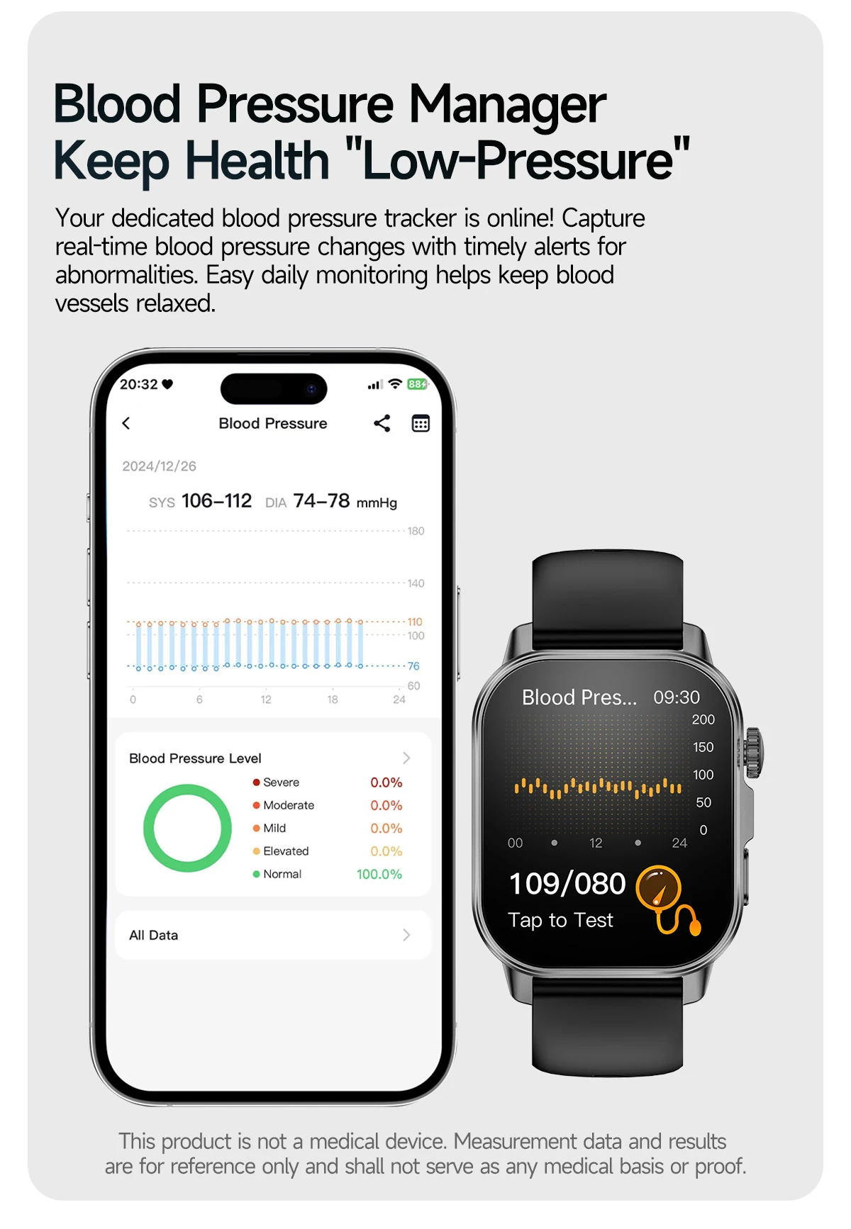 Neue Professionelle Gesundheits-Smartwatch Blutdruckmessung 2,01" AMOLED-Bildschirm Harnsäure Blutfette Taschenlampe Pflege-Smartwatch für Frauen – Detail 13