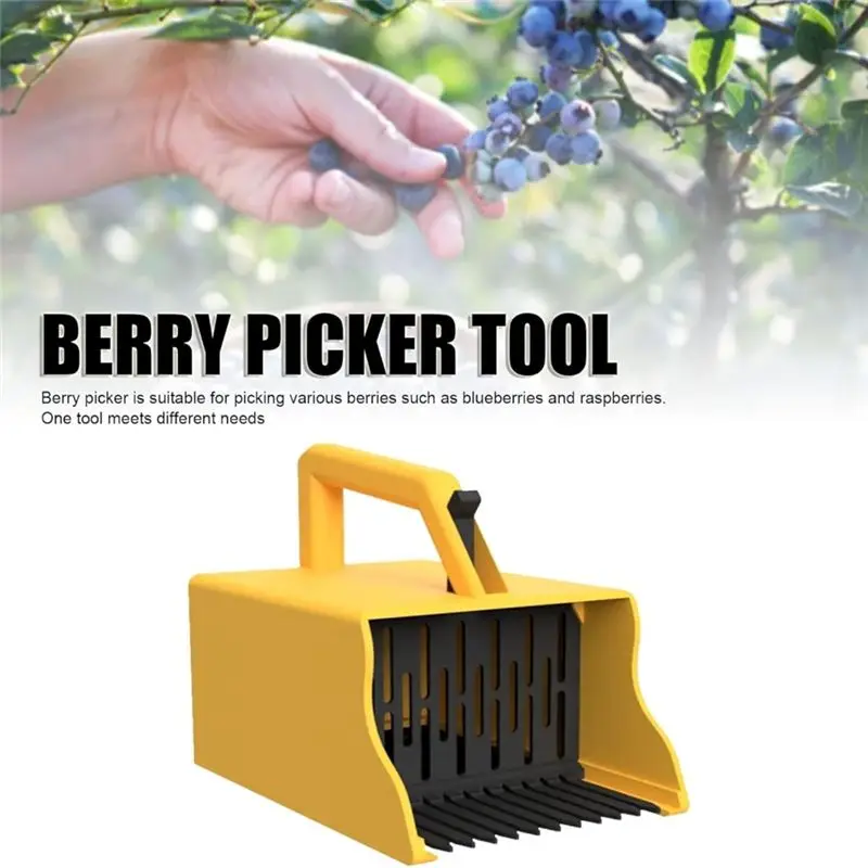 A84E-2PCS Berry Picker With Comb, Easier Berry Picking And Harvesting Tool, Blueberry Rake Blueberry Comb Ergonomic Handle