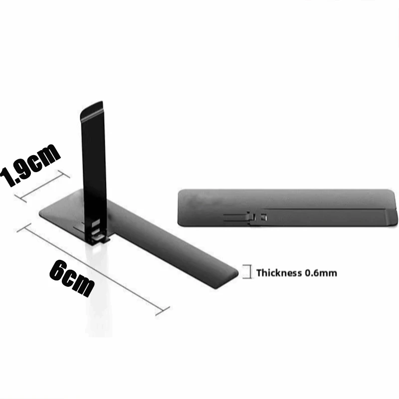 1/2PCS Ultra Dünne Mini Telefon Ständer Ständer Metall Stahl Klapp Schreibtisch Halterung Universal Desktop Telefon Halter Einfache fodling – Detail 1