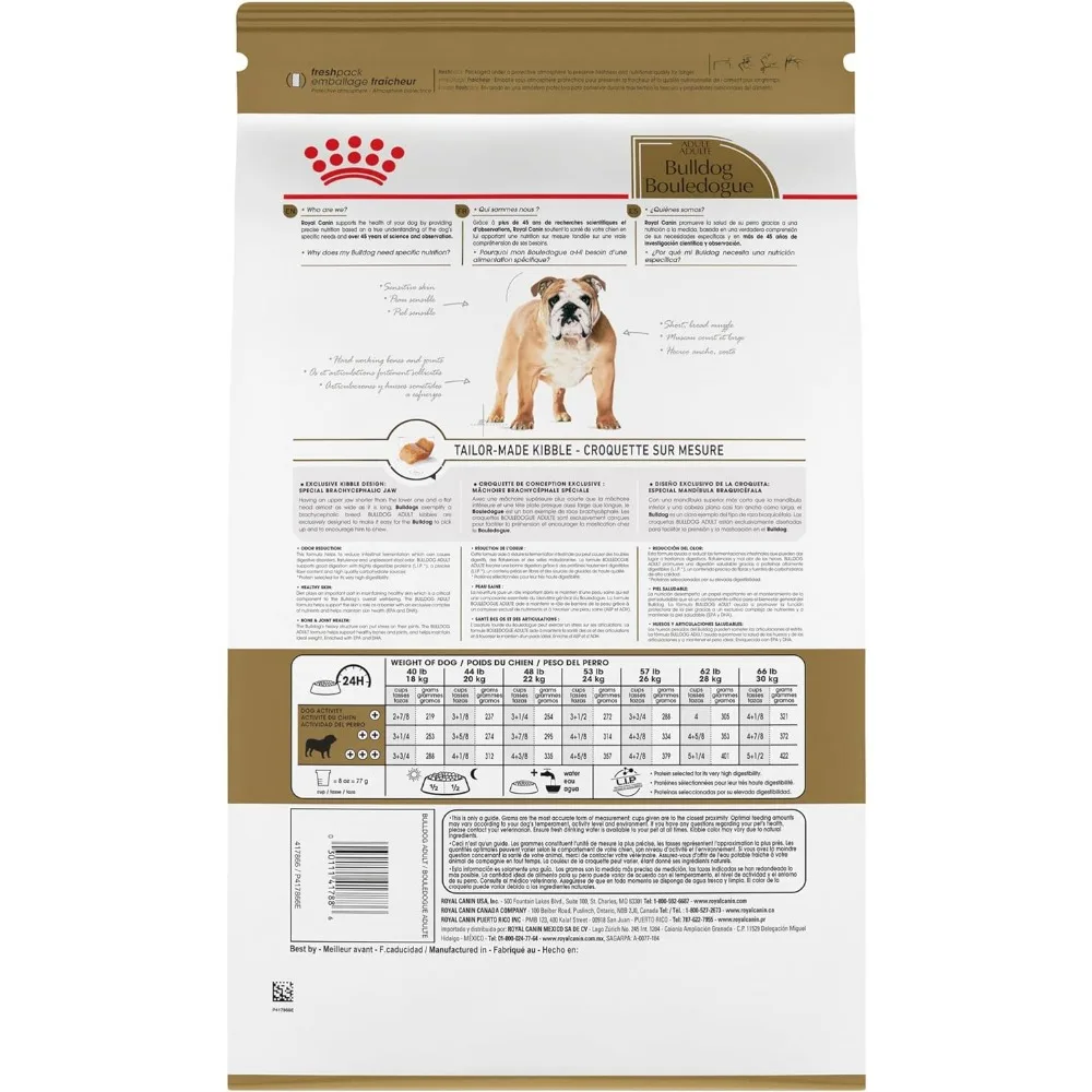 Bulldog Adult Dry Dog Food, 30 lb bag