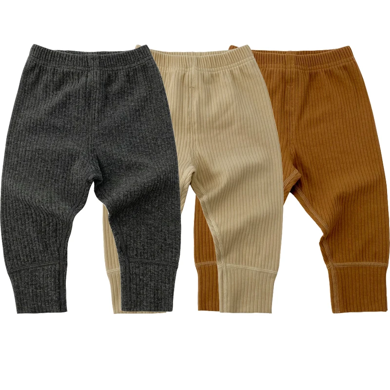 Newborn Baby Pants For Boys Girls Clothing Solid Cotton Stretch Pants Baby High Waist Trousers Toddler Costume Infant PP Pants