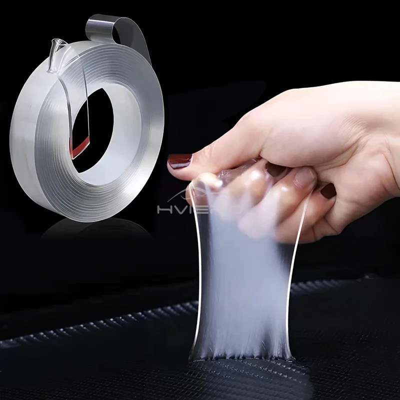 1-5M Nano Double Sided Tape Heavy Duty Transparent Adhesive Strips Strong Sticky Multipurpose Reusable Waterproof Mounting Tape