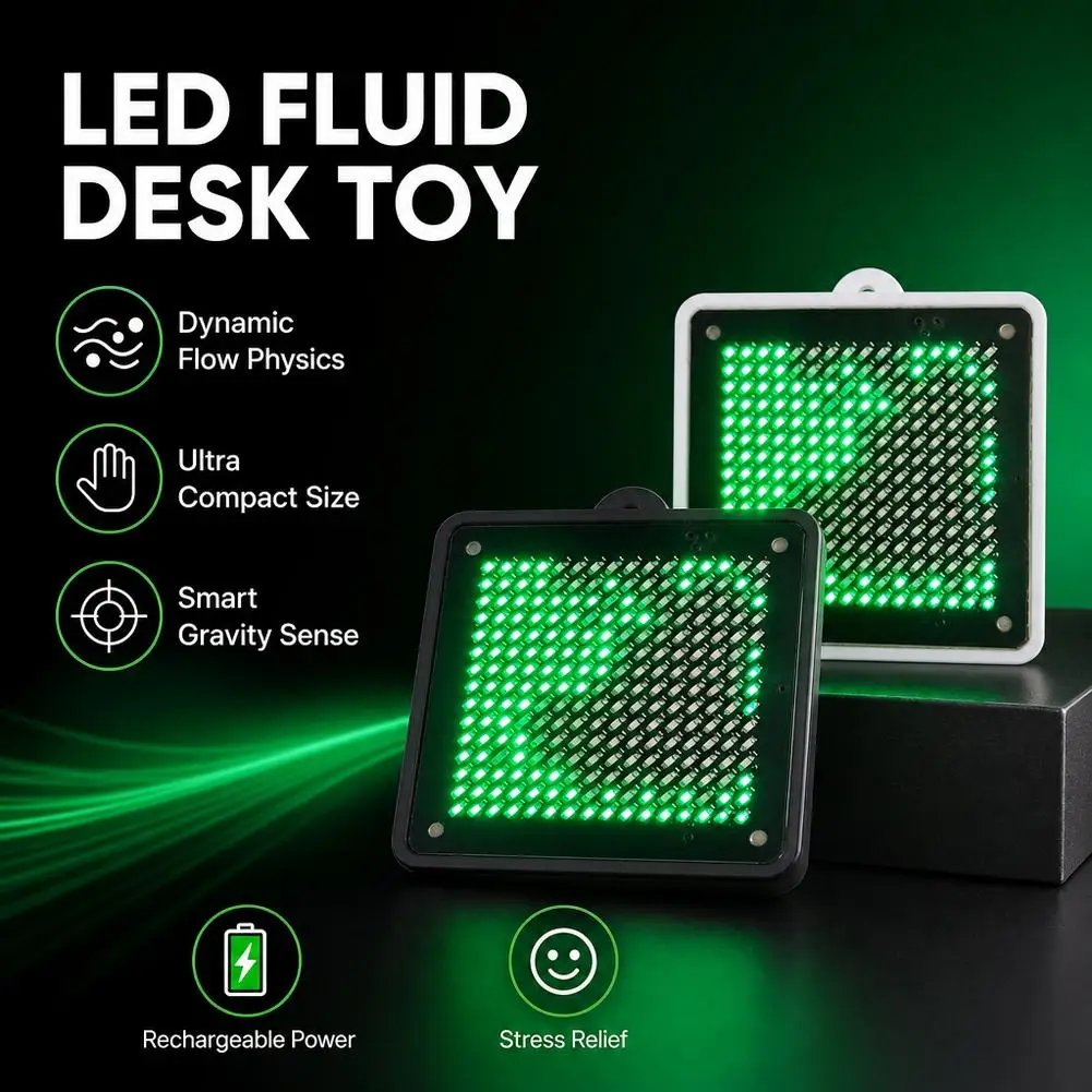 

LED Fluid Simulation Water Flow Vibration Esports Ornament Atmosphere Decoration Gift