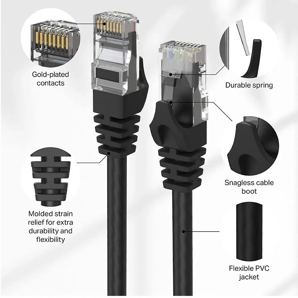 Internet Cat6 RJ45 sieć LAN komputer kabel Ethernet UTP Rj 45 Cat 6 Patch Cord Lan Internet dla routera 5m 10m 15m 20m 25m 30m