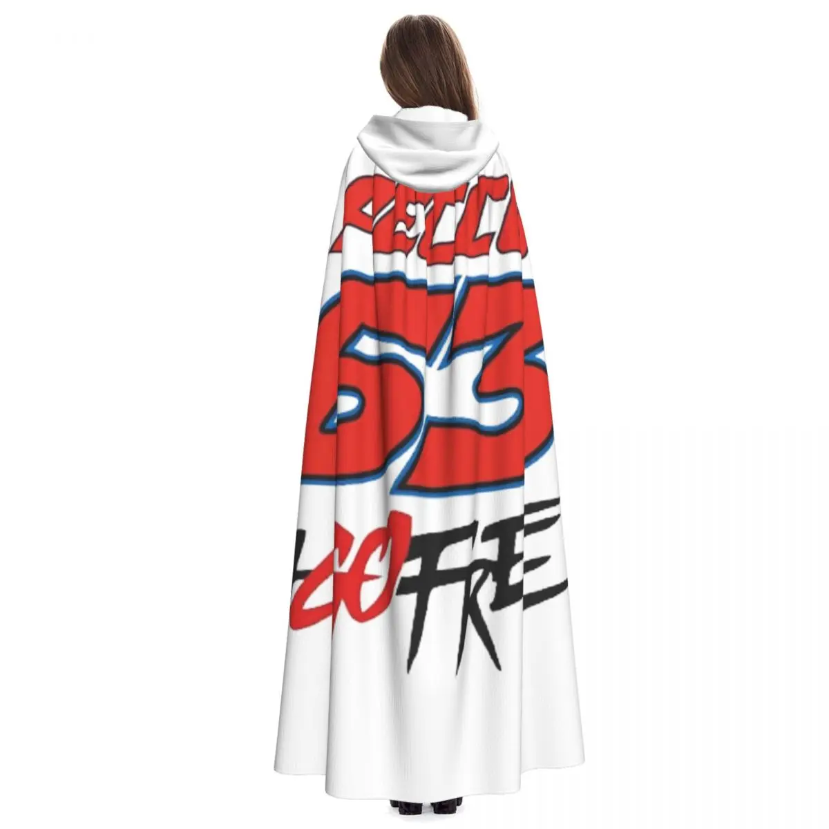 Pecco Bagnaia 63 Go Free عباءة طويلة بقلنسوة ساحرة القرون الوسطى زي تنكري كيب الهالوين مصاص دماء الكبار للجنسين