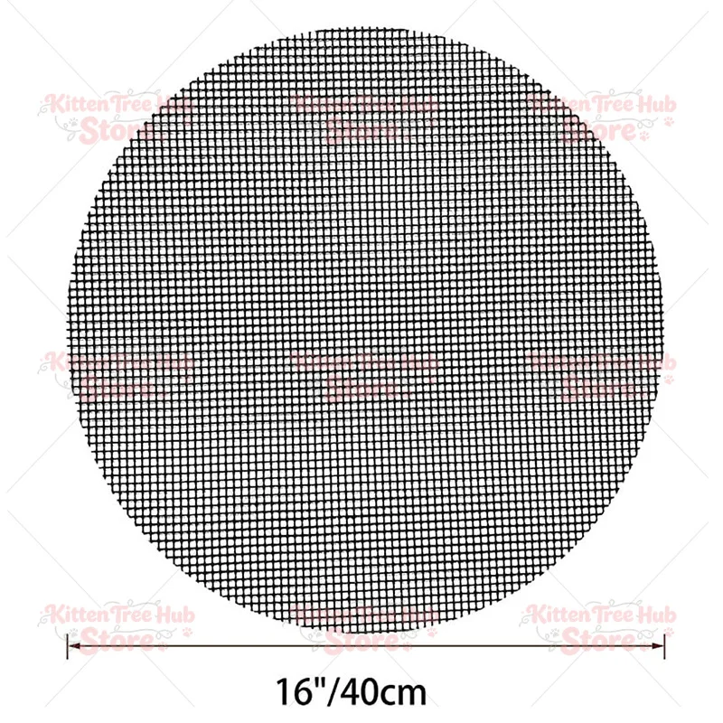 Round BBQ Mesh 16 Fiberglass Mesh Mat Reusable BBQ Mesh