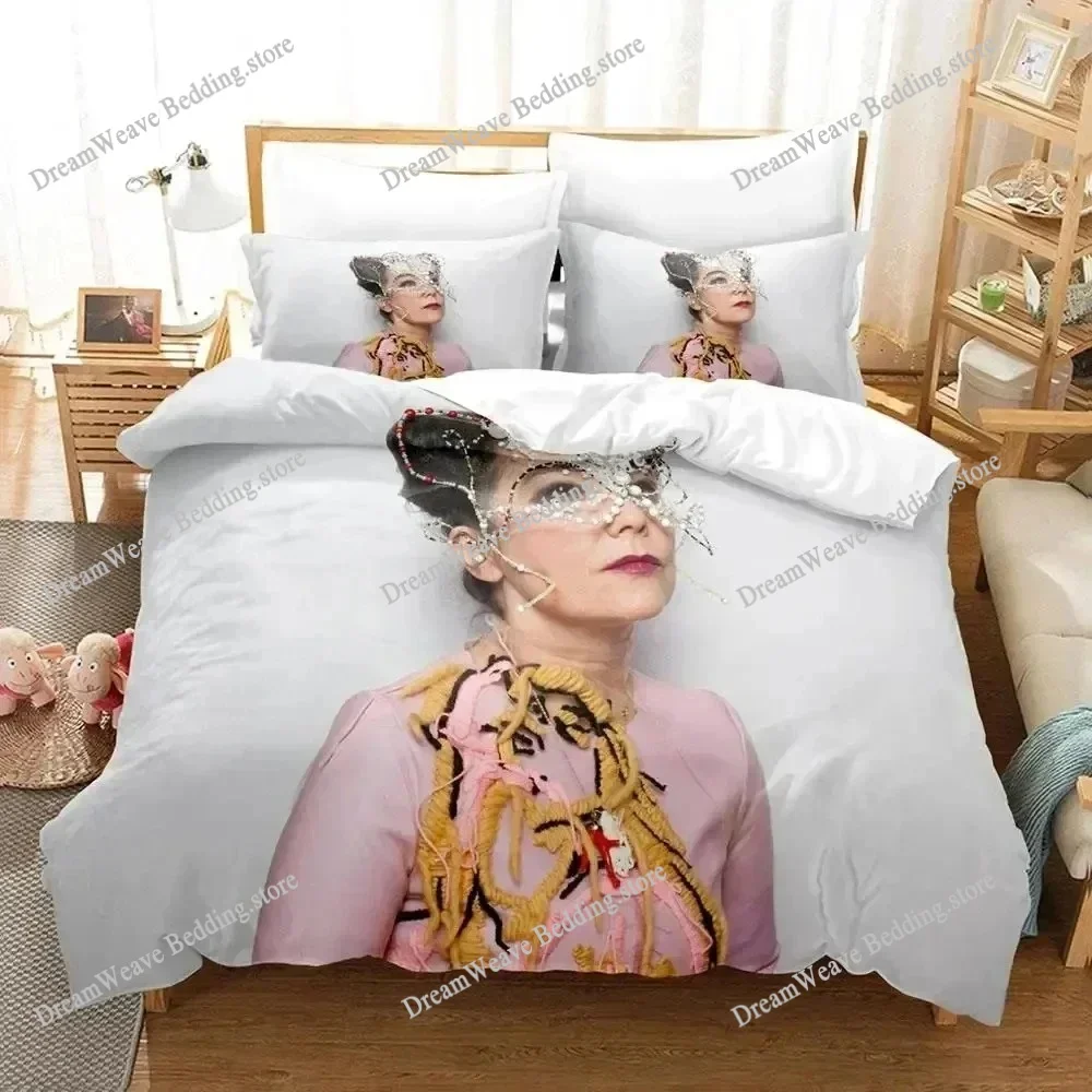 

Singer Björk Bedding Set Duvet Cover 3d Bedding Fashion Design Decoration King Duvet Cover Set Double Bed Set Bedding Sets