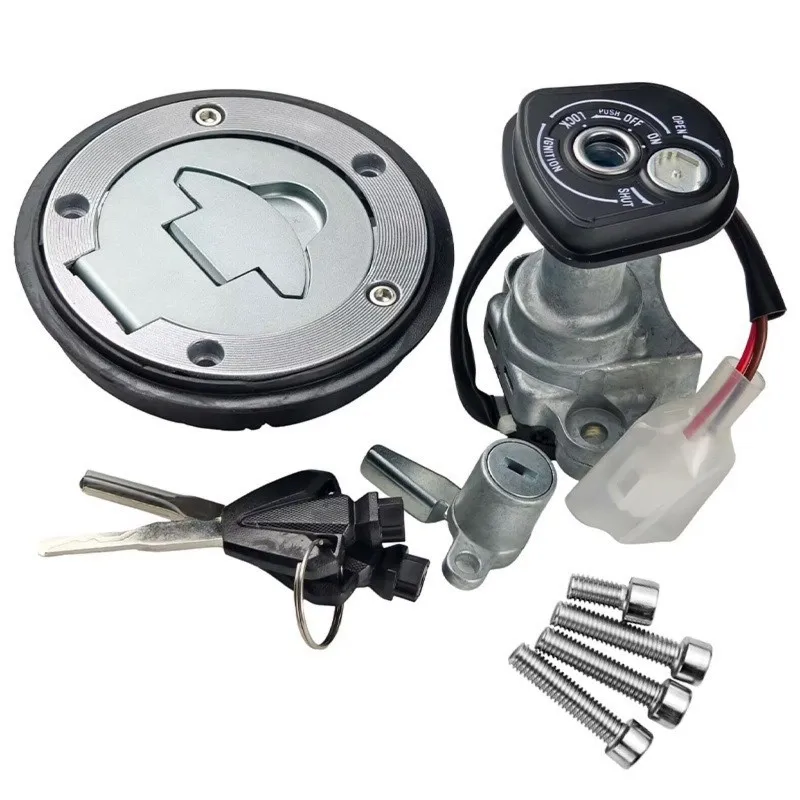 Motorcycle Ignition For Switch Fuel Tank Cap Lock Keys For MT15 Mt15 Fuel Gas Cap Steering Lock Set