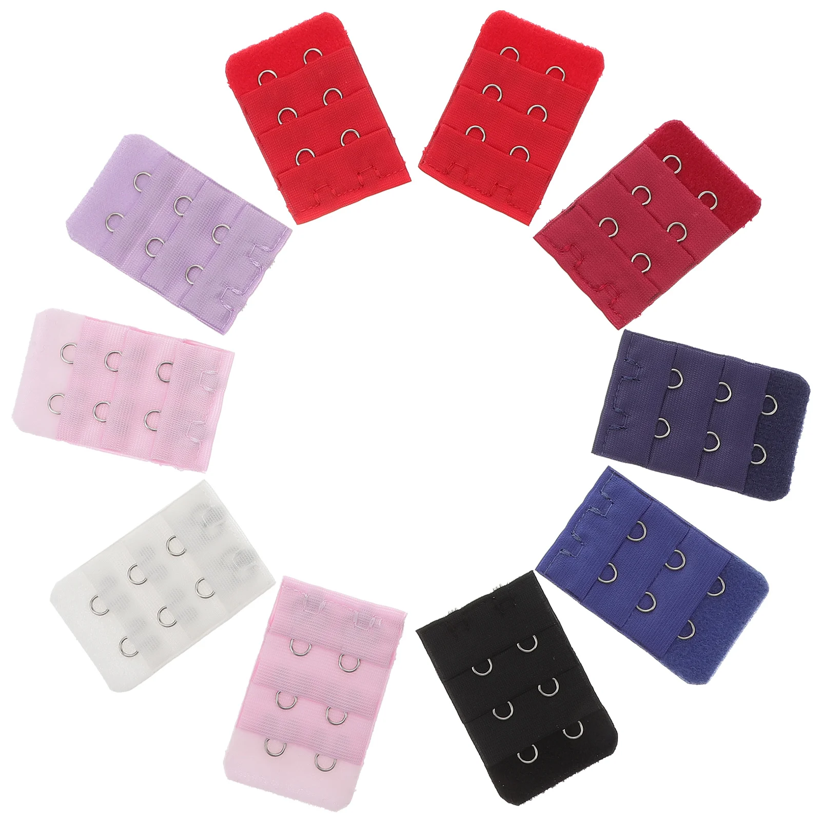 10 PC Women's Bras Extender Hooks Brassiere Extenders Extension Buckle Button Does Not Rust