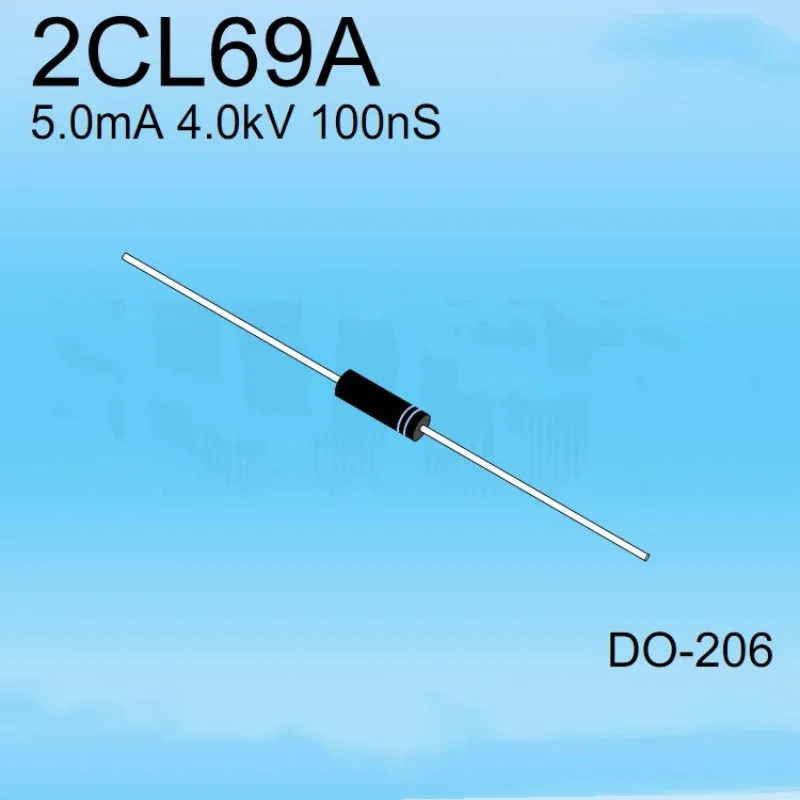 High voltage diode 2CL69A High voltage silicon stack 5mA 4kV 100nS