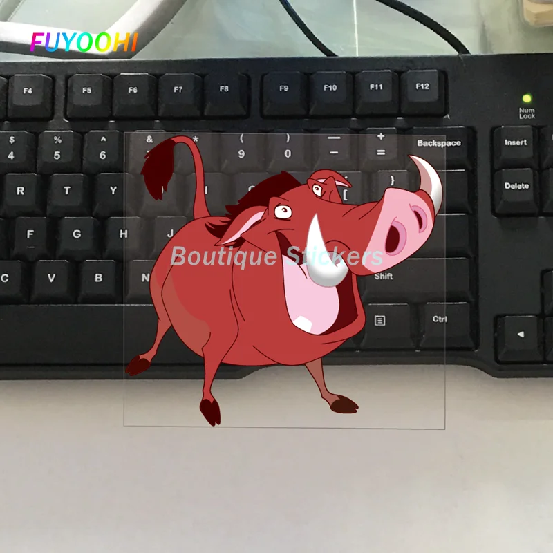 

FUYOOHI Exterior/Protection Boutique Stickers Happy Boar Cartoon Graffiti Applique Waterproof Car Sticker