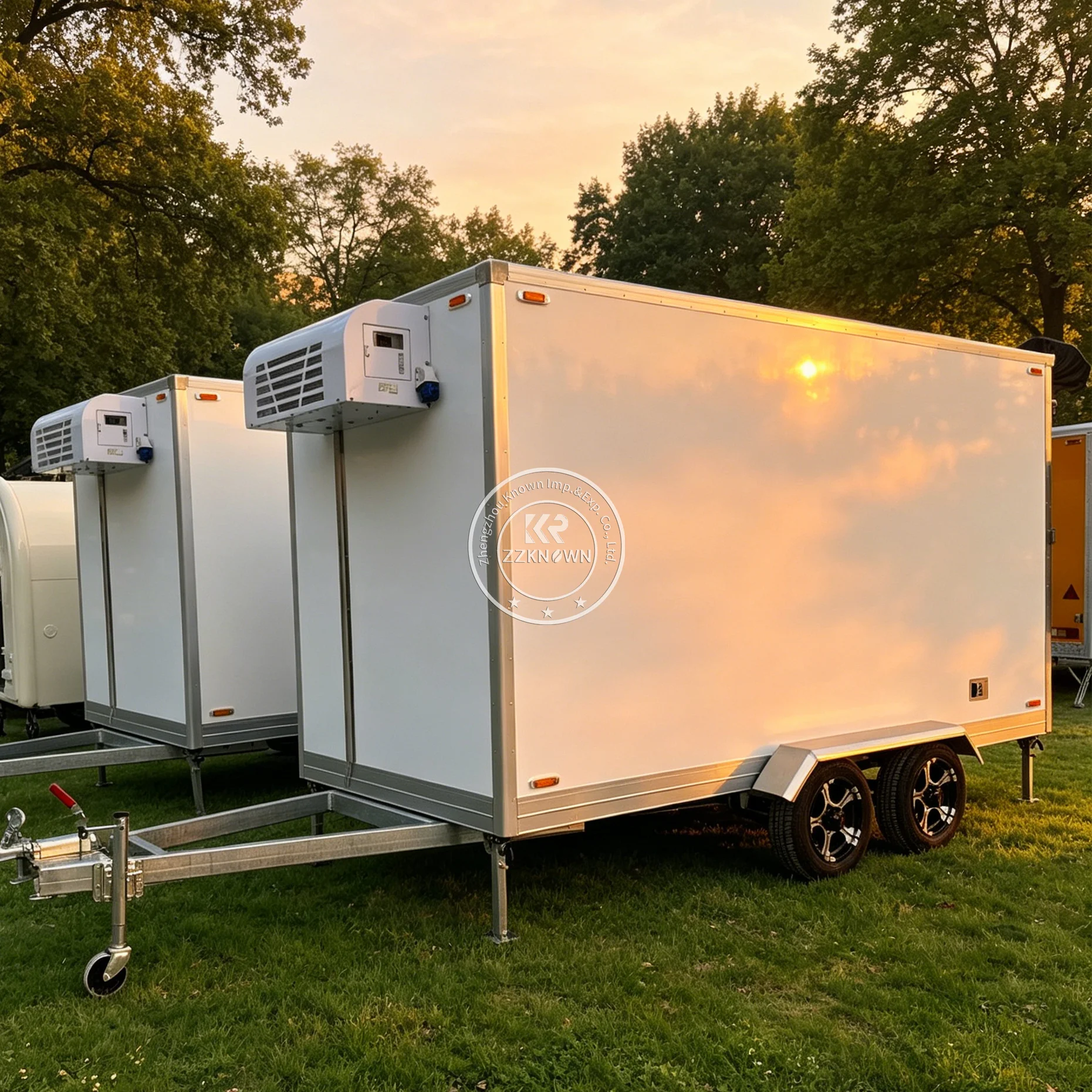 Industrial Refrigerated Truck Advanced Reefer Truck Insulated Mobile Freezer Trailer For Frozen Meat And Seafood