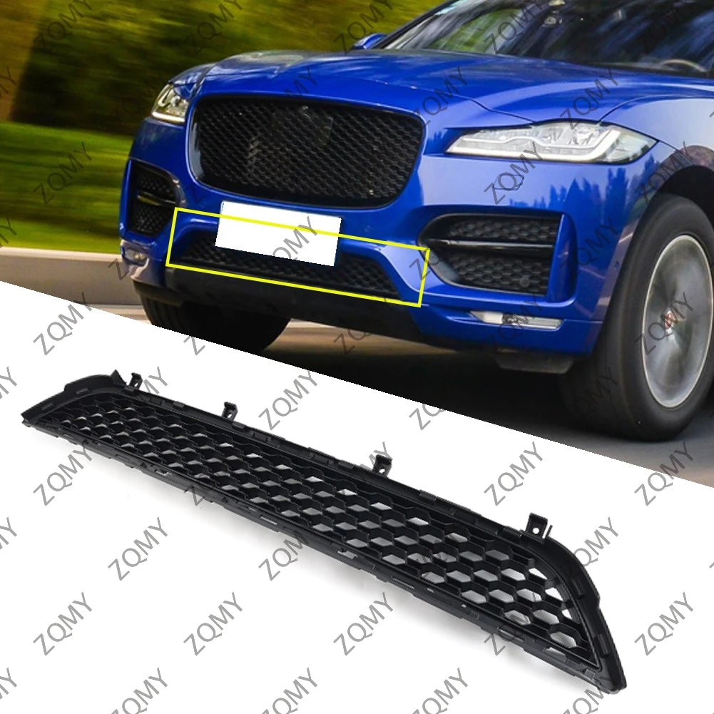 Front Bumper Lower Center Grille Mesh Grill For Jaguar F-Pace First Edition R Sport S 300 sport Checkered Flag T4A6255