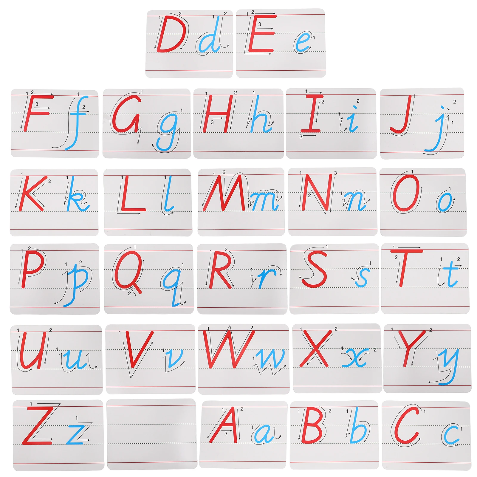 1Set 26 Uppercase Lowercase Alphabet Magnets Fridge Educational Learning Set Preschool Spelling Counting Activities
