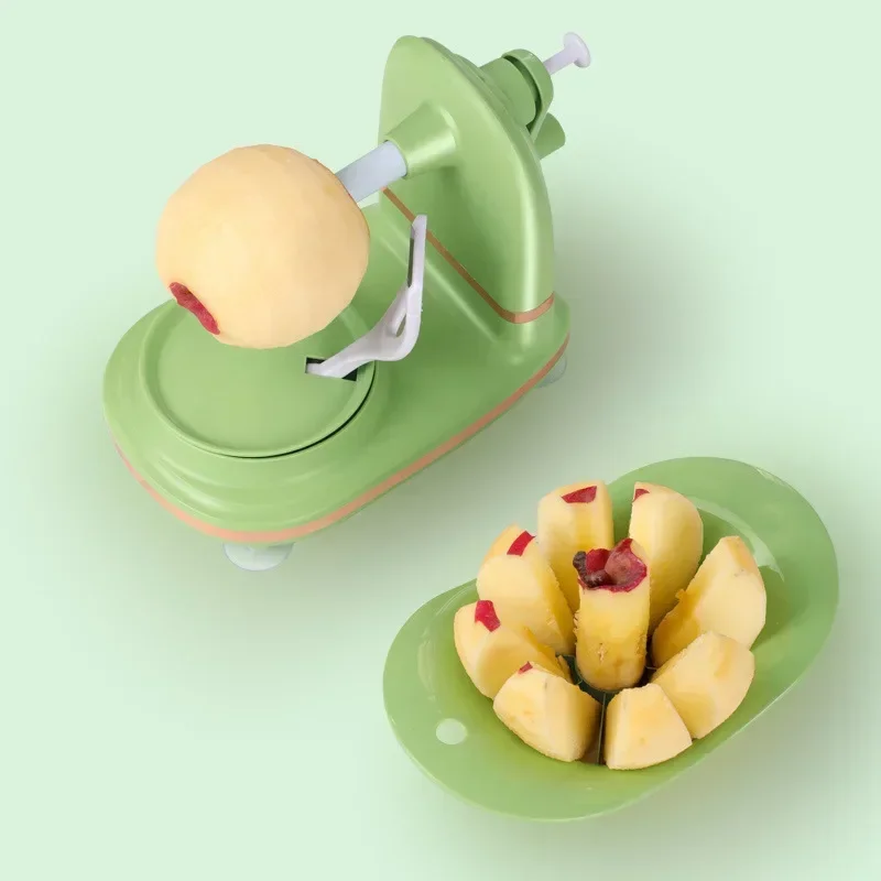 New Hand-cranked Apple Peeler Stainless Fruit Peeler Slicing Machine Apple Fruit Machine Peeled Kit Creative Kitchen Cutter Tool