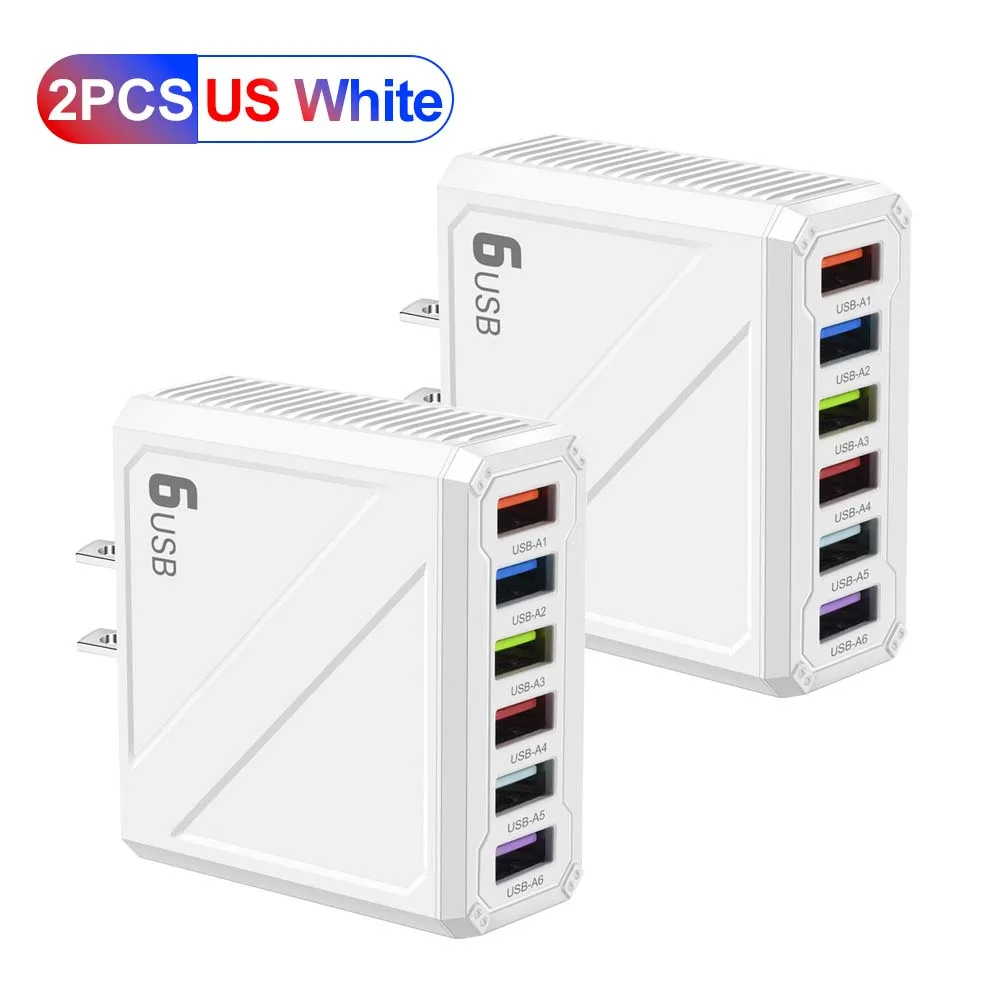 3,1 A 6 Ports USB Ladegerät Schnelle Lade Wand Ladegerät Schnell Ladung Für iPhone Samsung Xiaomi Huawei Handy Adapter