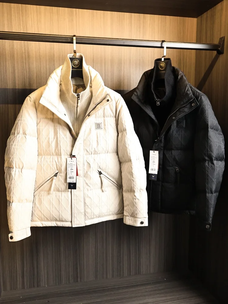 

Текстура мужской пуховый Jaet 90 Du down Thiened осень-зима теплая ветрозащитная молния Outdoor Faion Urban Sle