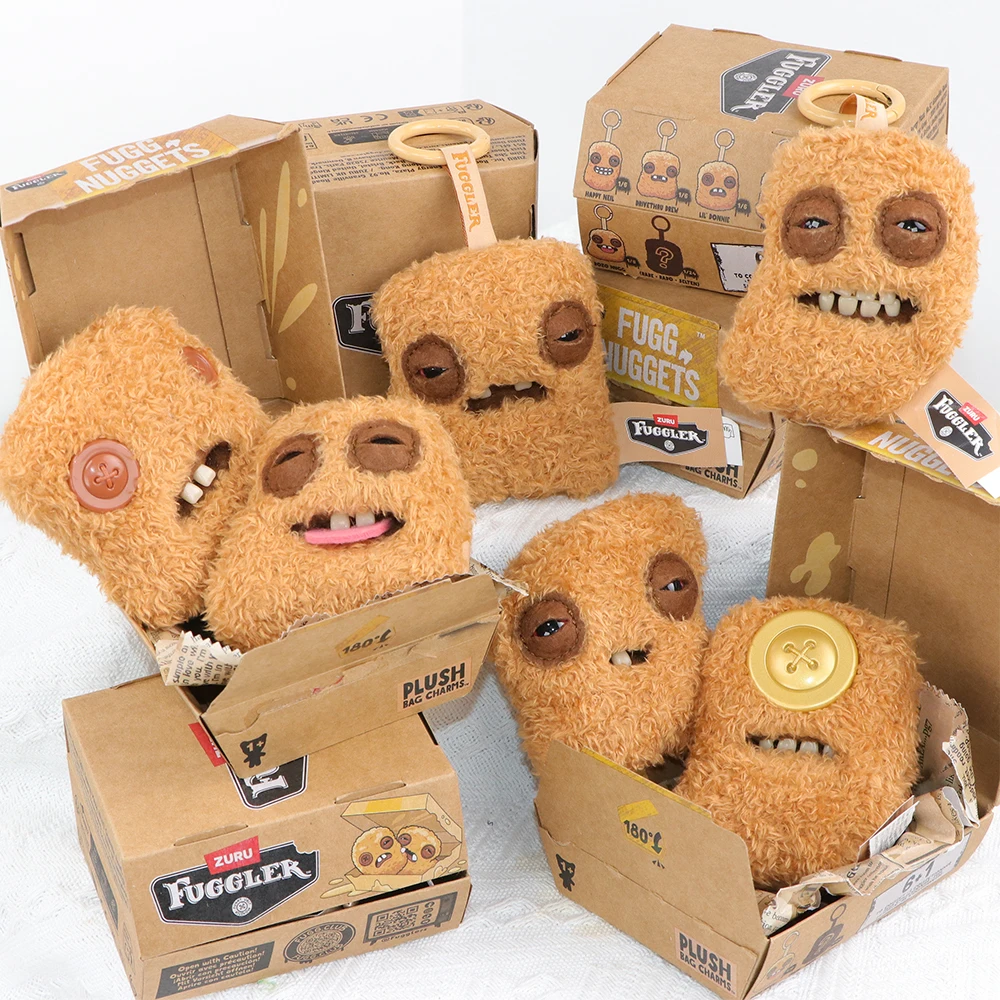 

Плюшевая игрушка FUGG NUGGETS Fuggler Original Colonel Chicken Nuggets, коллекционная коробка-сюрприз, 6.5-9.5 см, уродливый монстр, мягкая игрушка-плюш, подарки