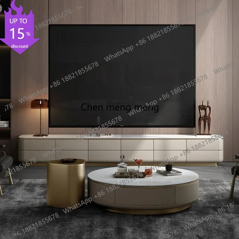 

G153 Minimalist Center Tv Stands Entertainment Luxury Monitor Storage Tv Table Floor Living Room Muebles Para Tv Replica Furnitu