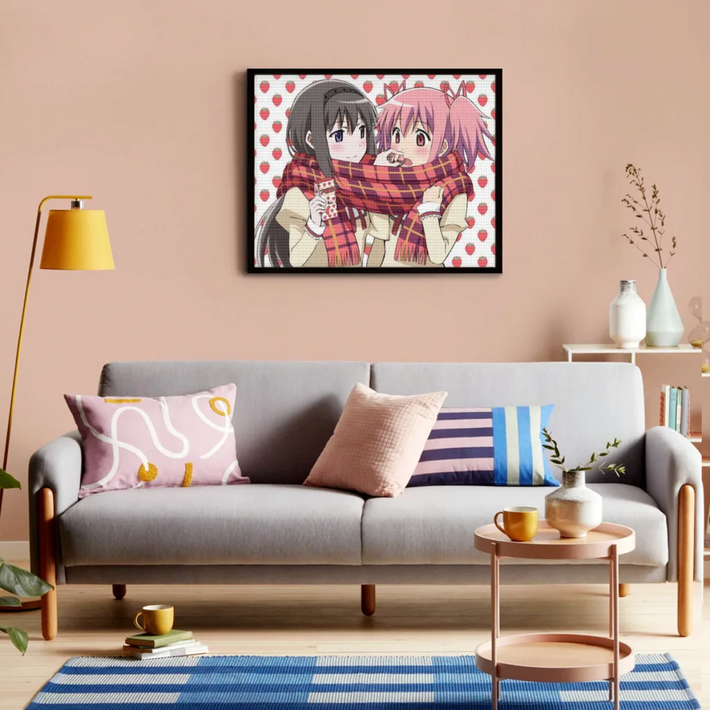 Puella Magi Madoka Magica Diamond Painting   5D Diamond Mosaic Suitable for Children DIY Gift Home Decor