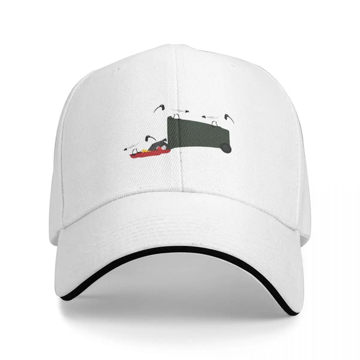 Bin Chickens Eating Lunch On Sea Blue Cap Fashion Casual Baseball Caps Adjustable Hat Hip Hop Summer Unisex Baseball Hats