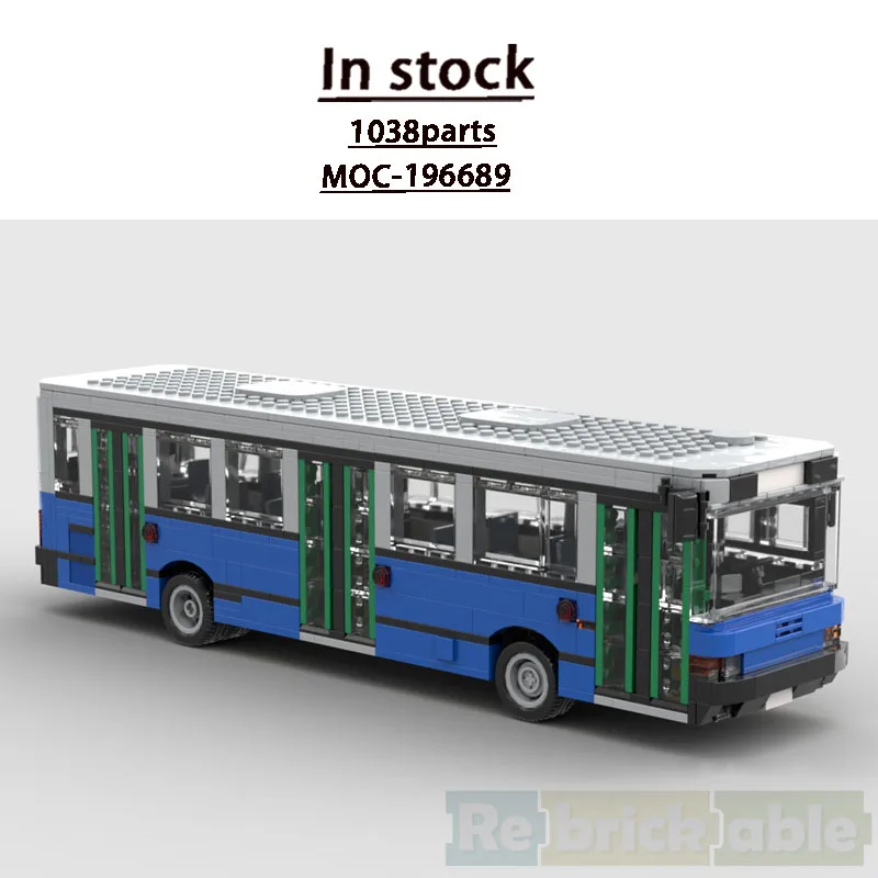 

Конструктор MOC-196689 «Городской автобус» (1038 деталей) – креативный подарок для мальчиков на День рождения, Рождество, Новый год