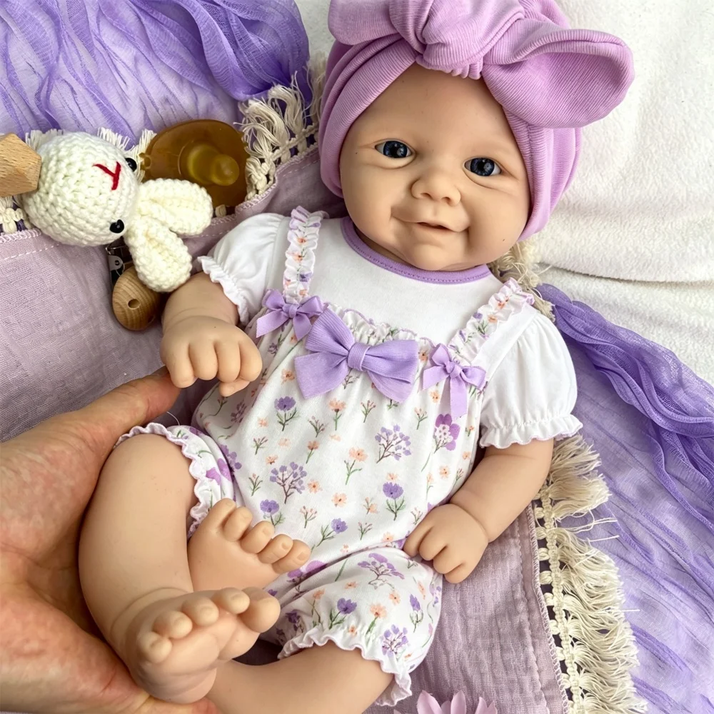 Lifelike 43cm Vivienne Full Silicone Reborn Doll Flexible Realistic Model Anatomically Correct for Teaching Display