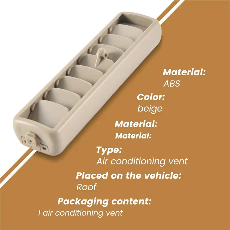 A73X-Car Roof Top Side Air Conditioning Vent Outlet A/C Panel Grille Cover Install For Pajero V93 V97