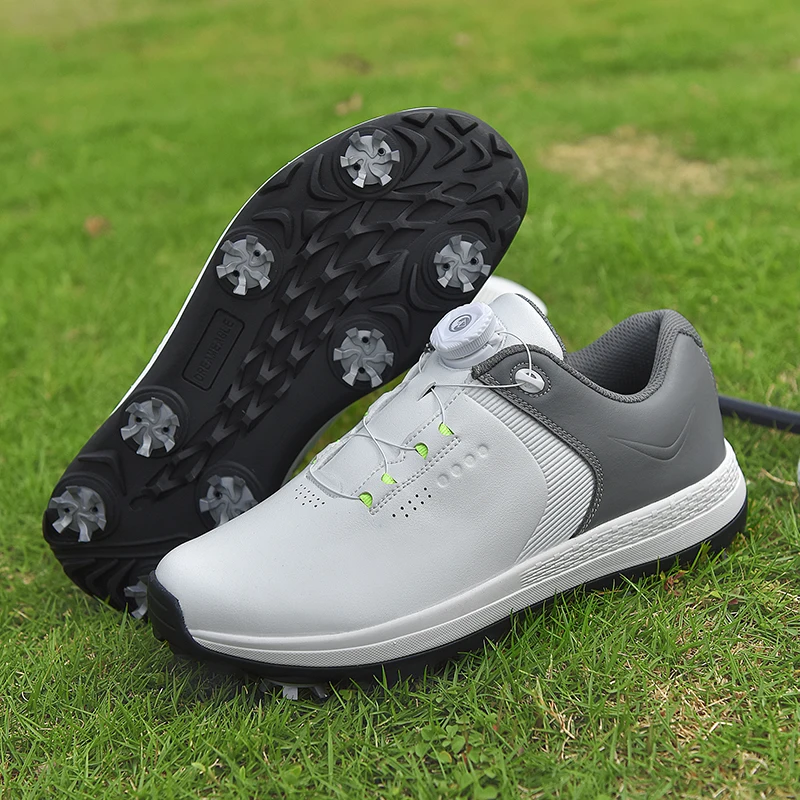 Spiked Men Golf Shoes Waterproof Microfiber Anti-collision Toe Outdoor Competition Sports Sneakers size 39-47 view 2