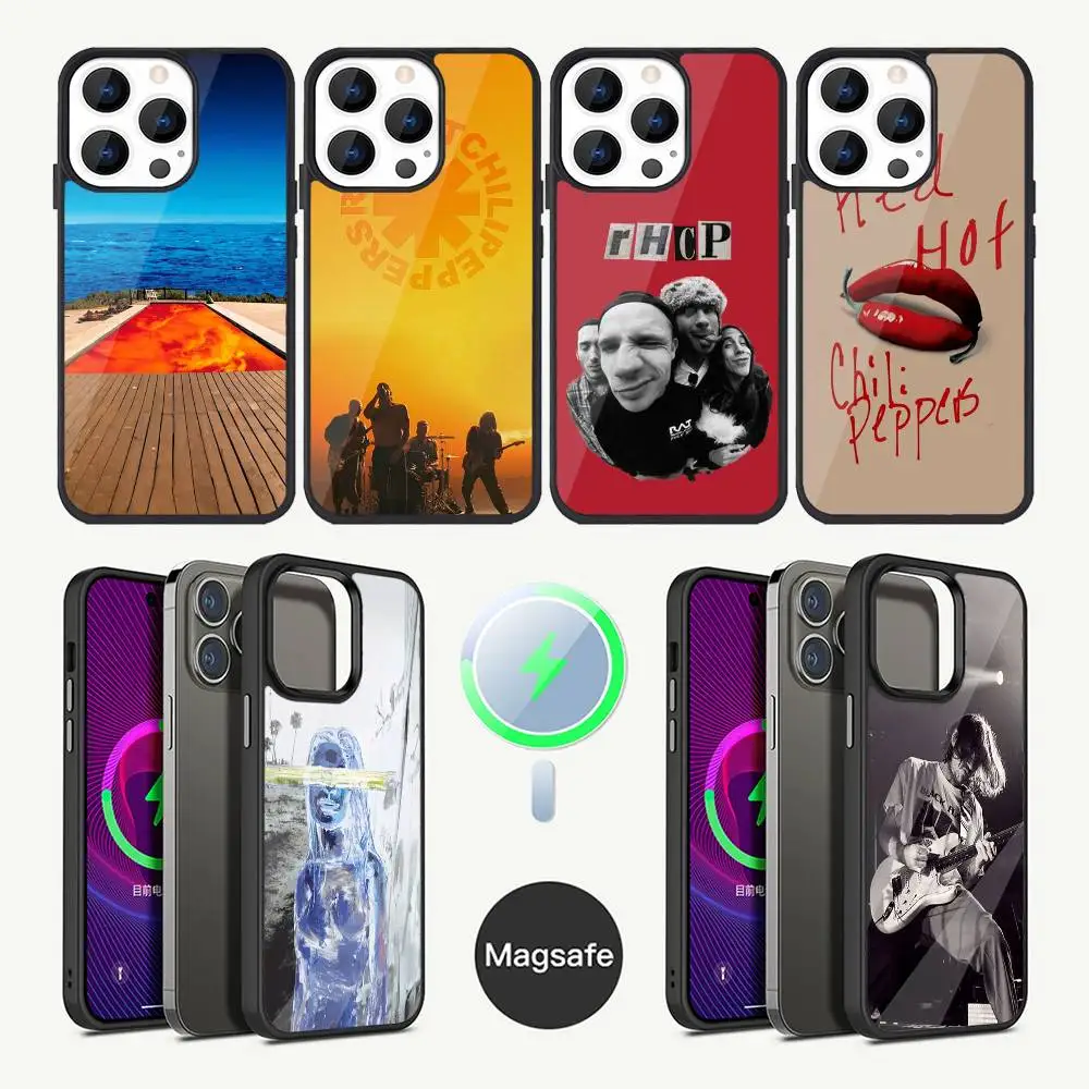 

Red Hot Chili P-Peppers Phone Case For iPhone 16,15,14,13,12,11,Plus,Pro,Max Mini Magsafe Magnetic Wireless Charging
