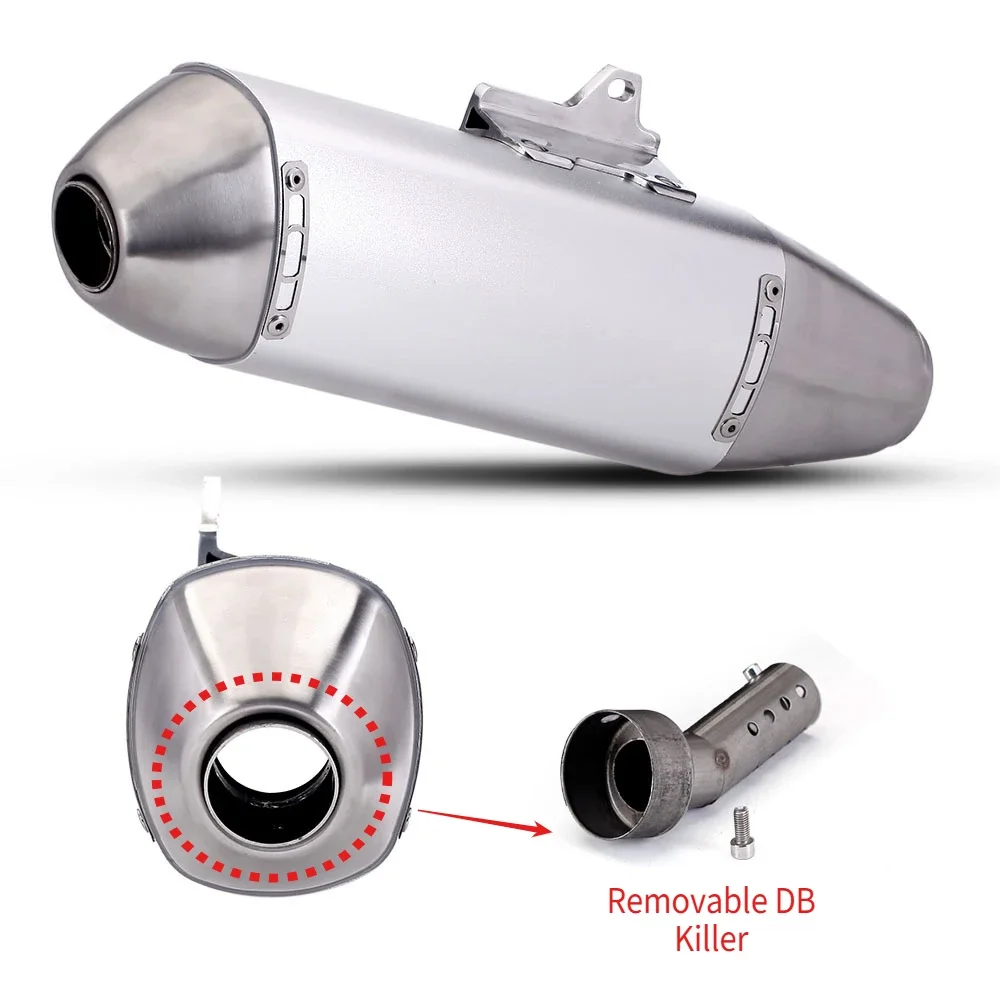 51mm Universal Motorcycle Exhaust Muffler Pipe for Escape Off-Road Motorcycle Scooters For KTM EXC CRF150 EXC WR450 RC390 - view 5
