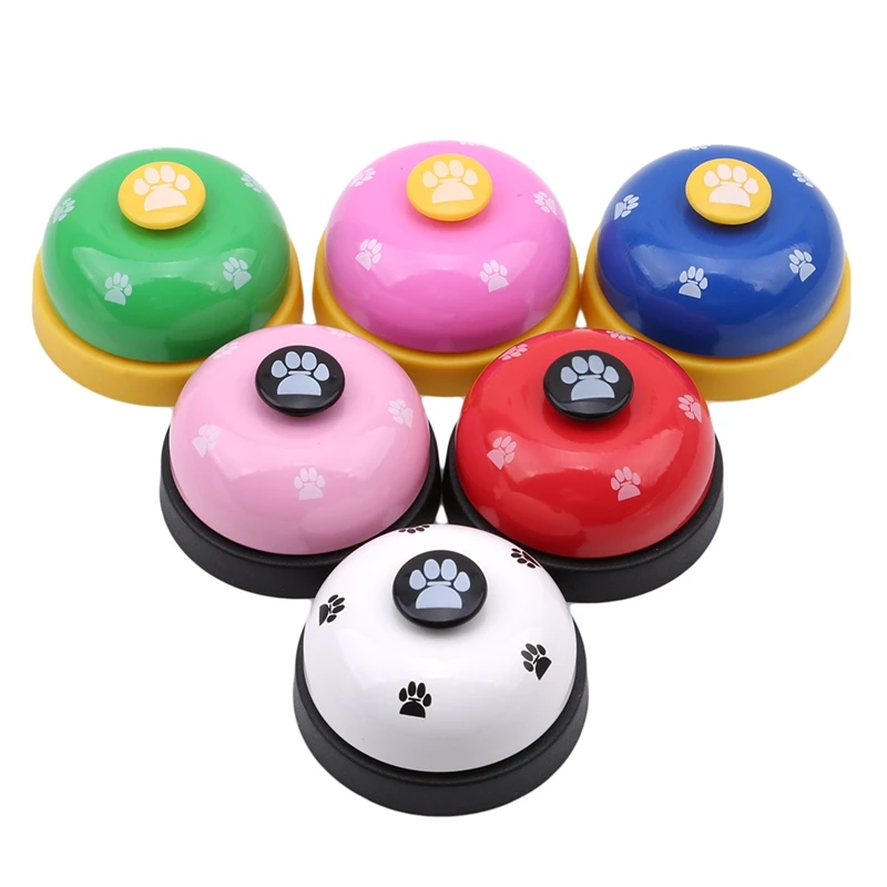 Pet Training Bell Small Dog Cat Interactive Toy Kitten Puppy Food Feeding Reminder Button Ringer Pet Called Bell Toys