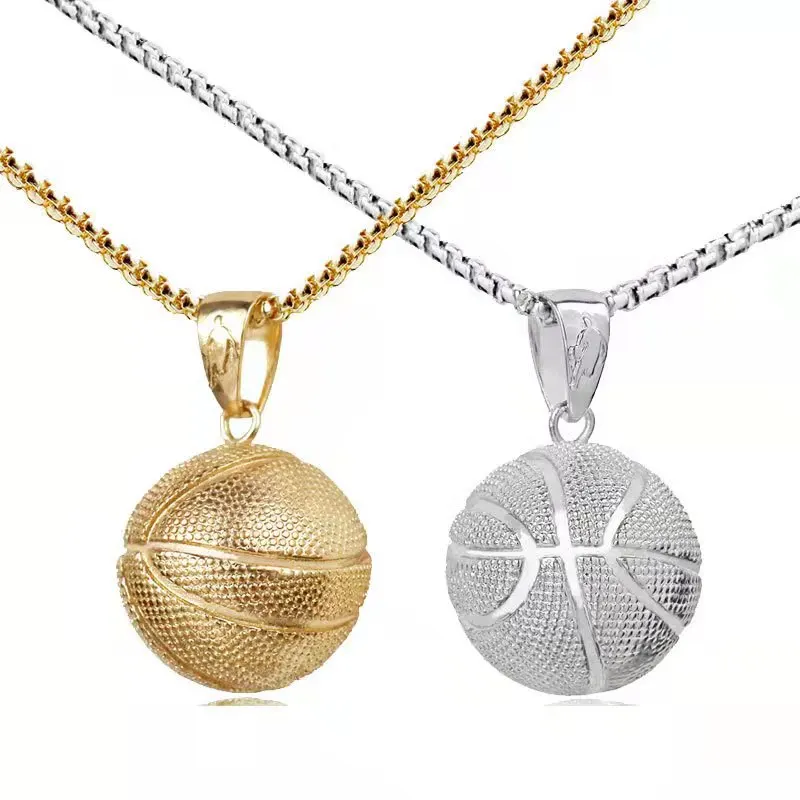 Basketball Pendant Jewelry On The Neck Fashion Motion Ornaments Male Female Necklace Unisex Sweater Chain Jewelry-Accessories