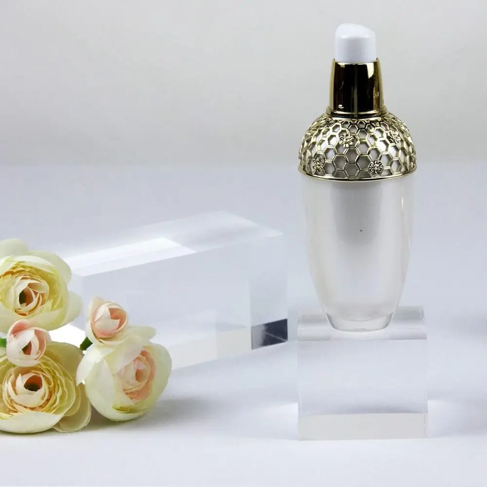 

Solid Jewelry Display Riser Stands K9 Crystal Polished Collection Show Holder Reusable Thickness Crafts Pedestals