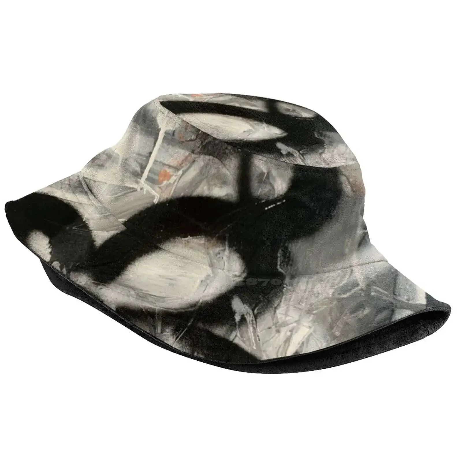 Flower Power Sun Cap Fisherman Hat Bucket Hats Urbanflowstudio Flowers Black White Graphic Graffiti Summer