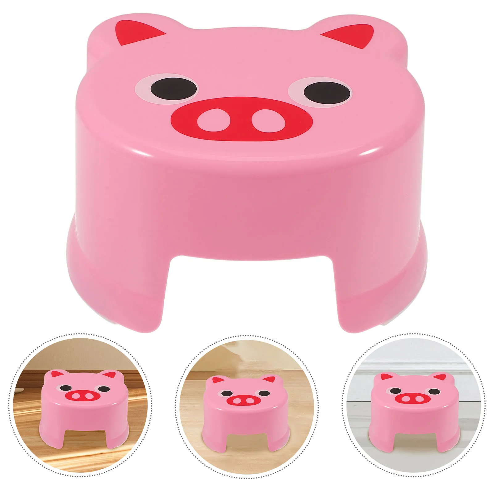 

Cute Cartoon Step For Non Slip Plastic Portable Small Bath Seat Foot Bench Living Room Use Anti Step