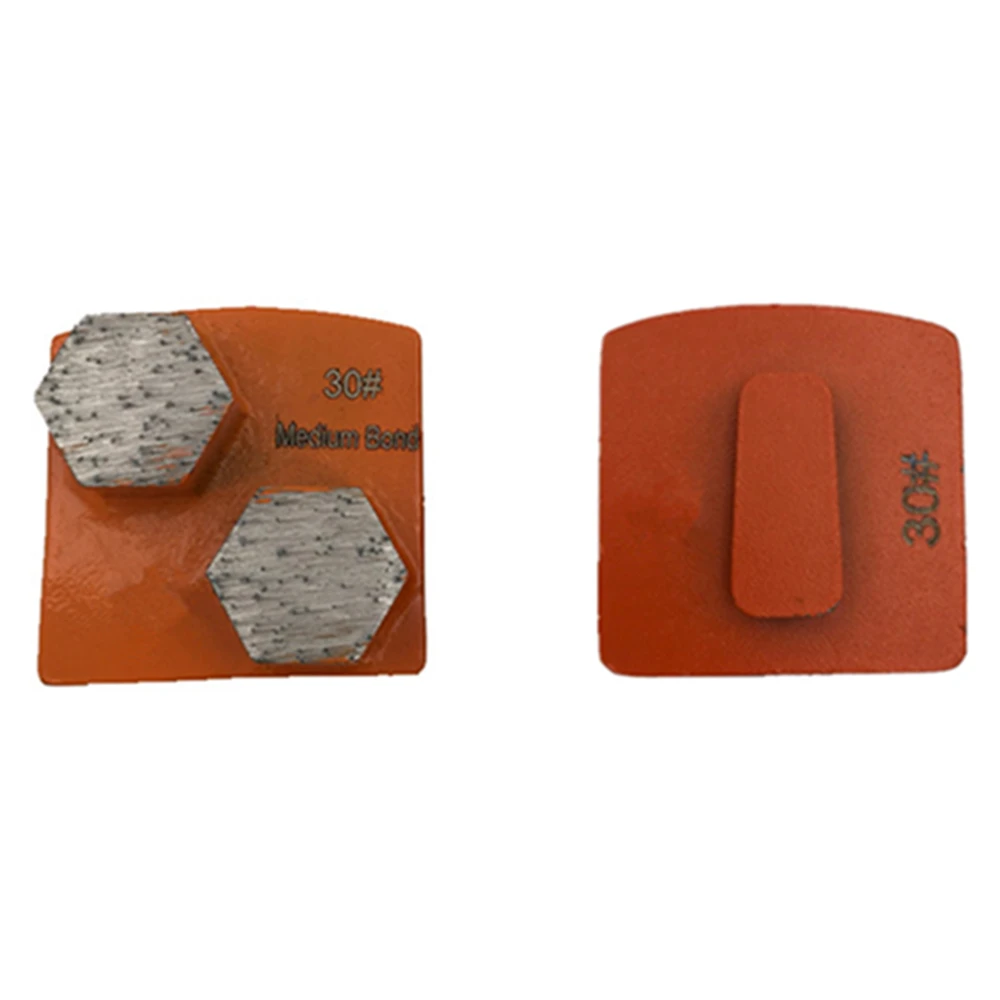 HUS32 Husqvarna Redilock Grinding Block Coffin Scanmaskin Grinding Shoes Two Hexagonal Segments Matel Bond Concrete Pads 12PC