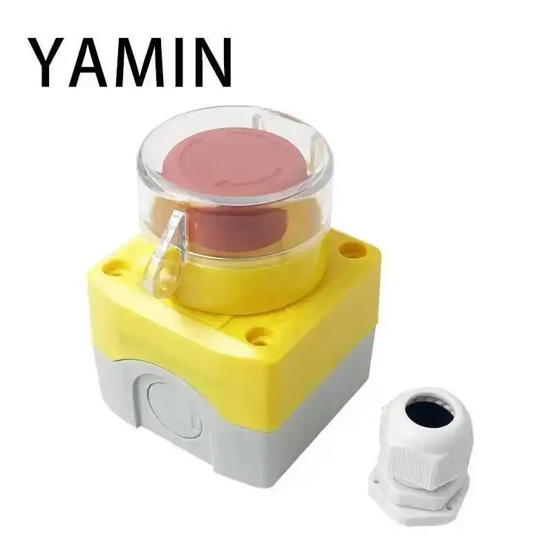 Picture 3: EX Emergency Stop Push Button Switch Box 1P Latching Lock Electrical Elevator Lift Rain-proof Explosion Proof 1NO 1NC LA38-11ZS
