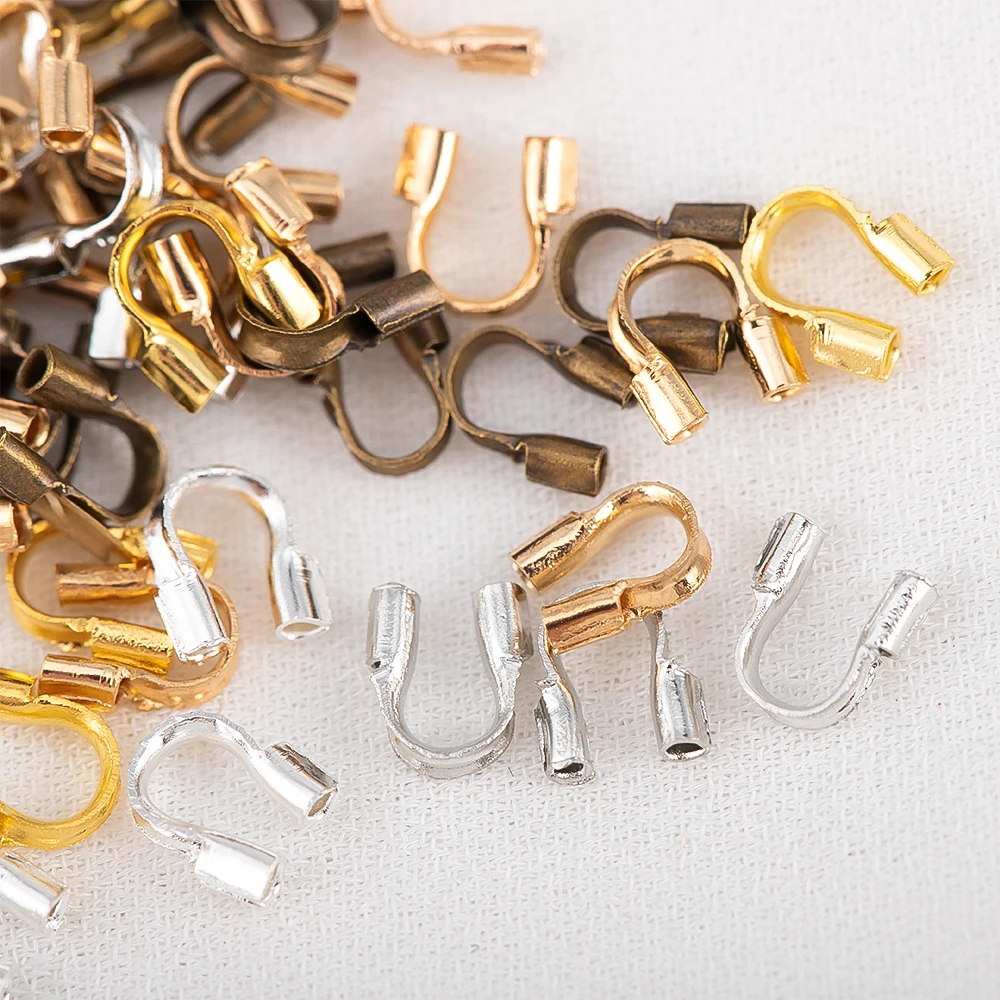 100 pz 200 pz Filo di Rame Guardia Guardiano Protezioni Loop a Forma di U Catenacci Connettore 4.5x4mm per Gioielli FAI DA TE Che Fanno Accessori