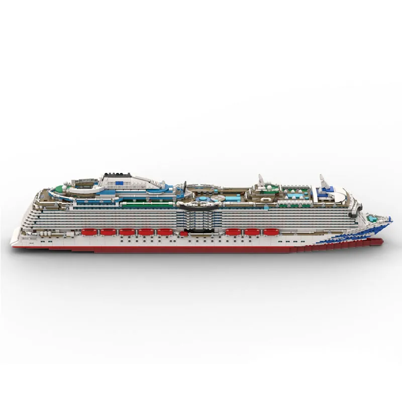 MOC-226256 Nuevo Modelo de Bloques de Construcción de Barco de Crucero Náutico de Superlujo, 4595 Piezas, Juguete de Regalo de Cumpleaños y Navidad para Niños