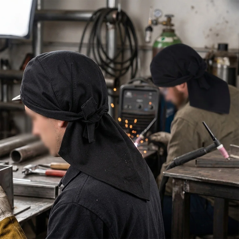 Flame Resistant Protective Hood with Ergonomic Fit and Extended Neck Coverage for Welding Grinding and Metal Fabrication