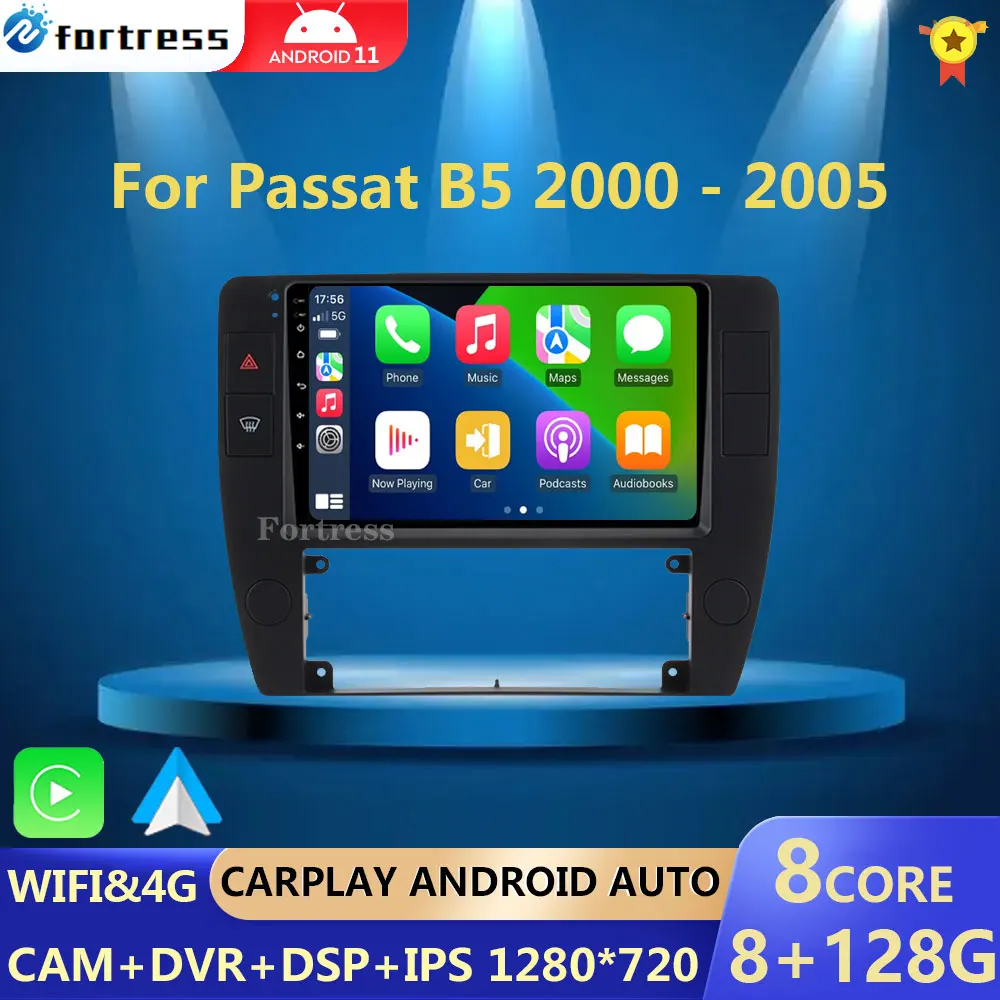 

Мультимедийная магнитола на Android для Volkswagen Passat B5 2000-2005, GPS-навигация, Автомагнитола для автомобиля, экран детской розетки, Wi-Fi, мультимедийный DVD-плеер, разъем 2din