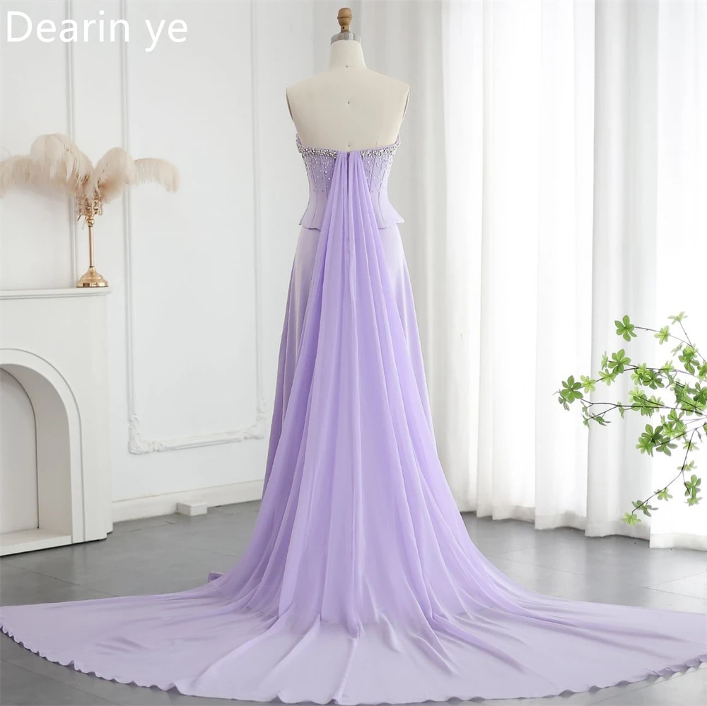 Customized Evening Gown Saudi Arabia Prom Dearin Asymmetrical A-line Ankle Length Sequin Skirts Layered Tulle Bespoke Occasion D