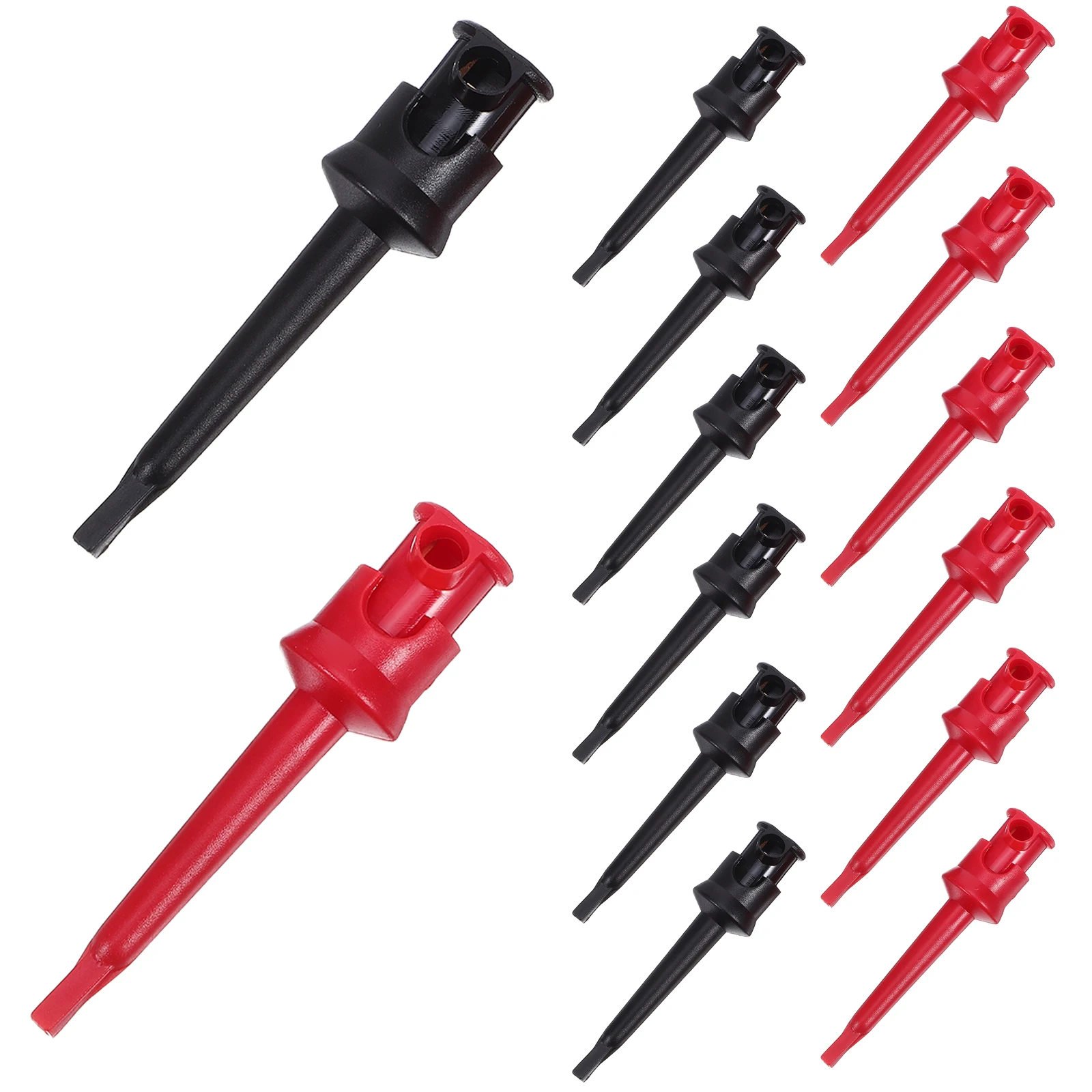 

20pcs Full Copper Test Hook Clip Breadboard Electrical Testing Probes Multimeter Test Lead Set Spring Hook Grabber Clip