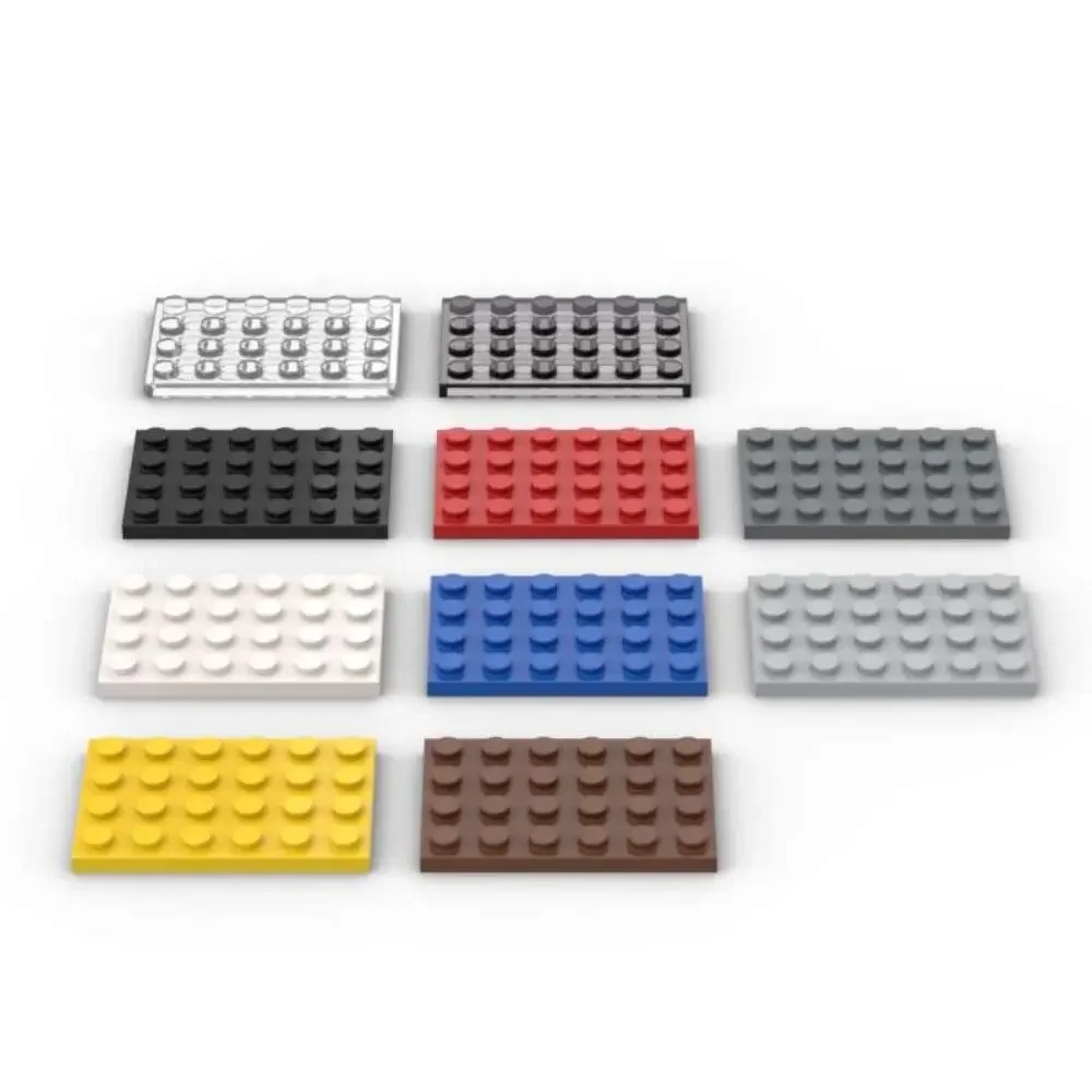 แผ่นรองยางคลาสสิค MOC 10 ชิ้น รุ่น 3032 แผ่นไฟสำรอง บล็อกต่อขนาด 4x6 ของเล่นตัวต่อสำหรับผู้ใหญ่ เด็กผู้ชาย ของขวัญวันหยุด
