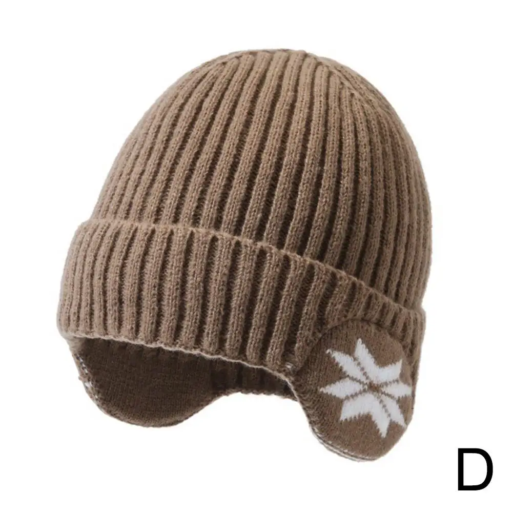 Chapeau en laine Skullies résistant au froid pour hommes et femmes, bonnets de neige Benines, peluche, oreille unisexe, extérieur, chaud, hiver, nouveau, V6k8