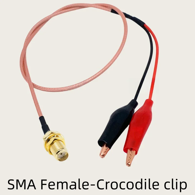 SMA/BNC Male Female to crocodile clamp test line signal source oscilloscope clamp line RG316 cable